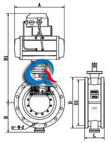 氣動(dòng)調(diào)節(jié)蝶閥 (法蘭式)